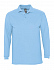 Рубашка поло мужская с длинным рукавом Winter II 210 голубая - Фото 1