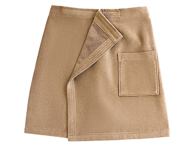 Килт мужской, велюровый (Бежевый)