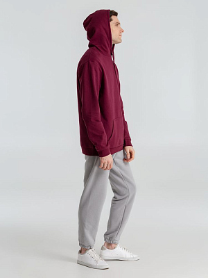 Толстовка с капюшоном унисекс Hoodie, бордовая