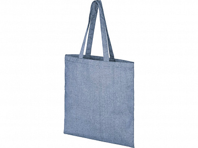 Эко-сумка Pheebs из переработанного хлопка (Синий меланж)