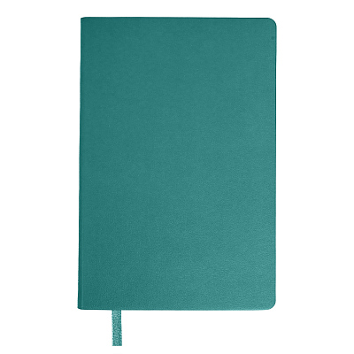 Бизнес-блокнот SMARTI, A5, бирюзовый, мягкая обложка, в клетку