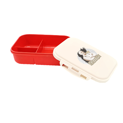 Ланчбокс (контейнер для еды) Ulf из пшеничного волокна, красный