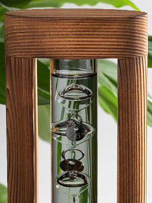 Термометр «Галилей» в деревянном корпусе, серый