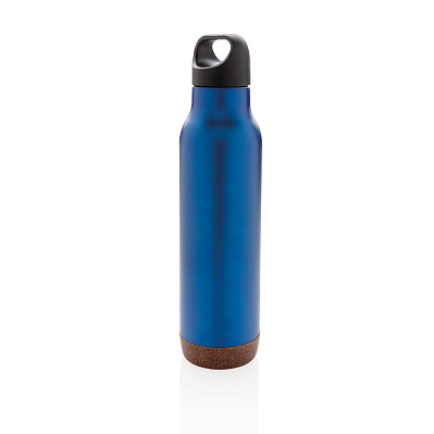 Герметичная вакуумная бутылка Cork, 600 мл (Синий;)
