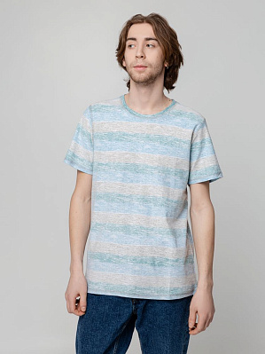 Футболка мужская Rayet двусторонняя, красная с синим (Голубой)