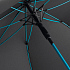 Зонт-трость с цветными спицами Color Style, бирюзовый - Фото 3