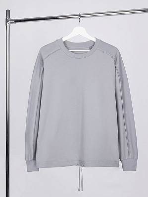 Свитшот унисекс Vozduh, темно-синий (Серый)