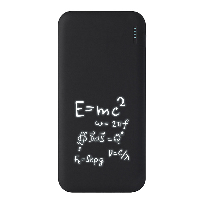 Внешний аккумулятор с подсветкой Люче (Luce) 10000 mAh, черный