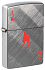Зажигалка ZIPPO Ace Design с покрытием Brushed Chrome, латунь/сталь, серебристая, 38x13x57 мм - Фото 1