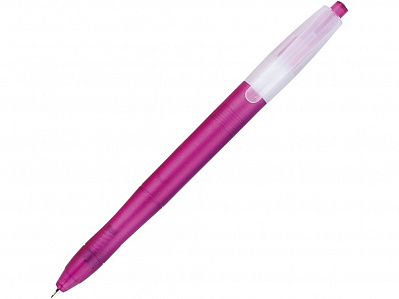 Ручка пластиковая шариковая Коллинз (Фиолетовый, белый полупрозрачный)