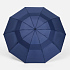 Зонт обратного сложения twoGether с двойным куполом, темно-синий - Фото 2
