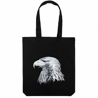 Холщовая сумка Like an Eagle, черная (Черный)
