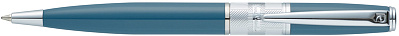 Ручка шариковая Pierre Cardin BARON. Цвет - зелено-синий. Упаковка В. (Синий)