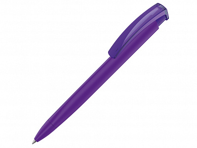 Ручка пластиковая шариковая трехгранная Trinity K transparent Gum soft-touch (Фиолетовый)