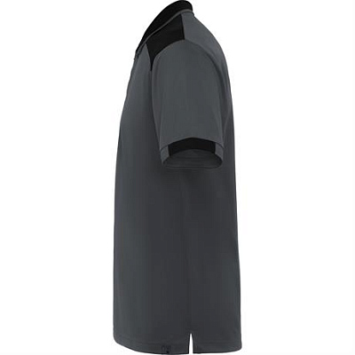 Футболка поло SAMURAI мужская, СВИНЦОВЫЙ/ЧЕРНЫЙ 3XL