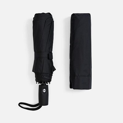 Складной зонт Dome Double с двойным куполом, черный