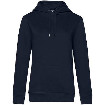 Толстовка с капюшоном женская Queen, темно-синяя (Тёмно-синий)