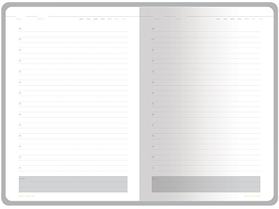 Ежедневник недатированный А5 Mercury