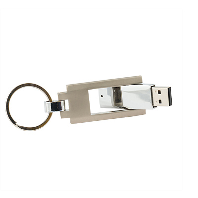 Металл 18 Брелок премиум, Серебро глянец, 16Гб (Серебро глянец)