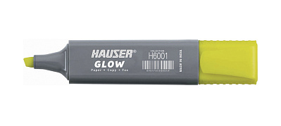 Текстовыделитель Hauser Glow, цвет желтый (Желтый)