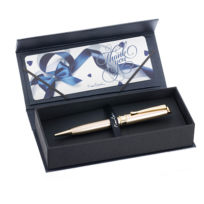Ручка шариковая Pierre Cardin ELEGANCE, цвет - шампань. Упаковка B-2