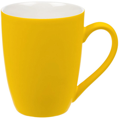 Кружка Good Morning с покрытием софт-тач, желтая (Желтый)