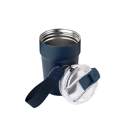 Термокружка вакуумная Монако (Monaco), синяя