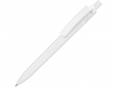 Ручка пластиковая шариковая из Rpet Recycled Pet Pen Step F (Белый)