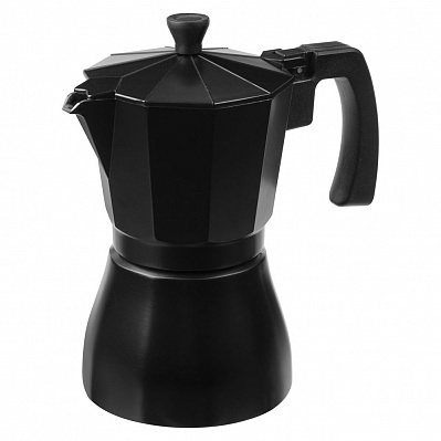 Гейзерная кофеварка Siena, черная (Черный)