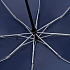 Зонт наоборот складной Futurum со светоотражающим кантом, темно-синий - Фото 3