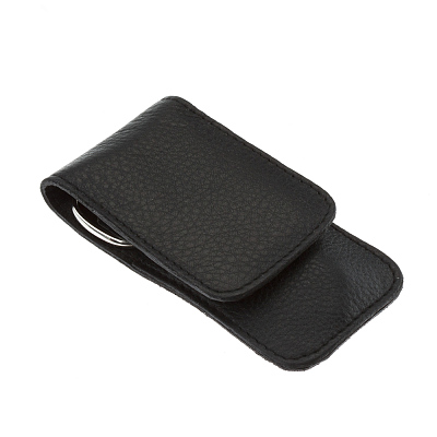 Маникюрный набор YES, 3 пр. Футляр: натуральная кожа, цвет черный