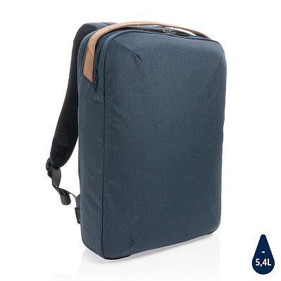 Двухцветный рюкзак Impact из RPET AWARE™ для ноутбука 15.6" (Темно-синий;)