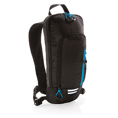 Маленький походный рюкзак Explorer, 7 л (без ПВХ) (Черный; синий)