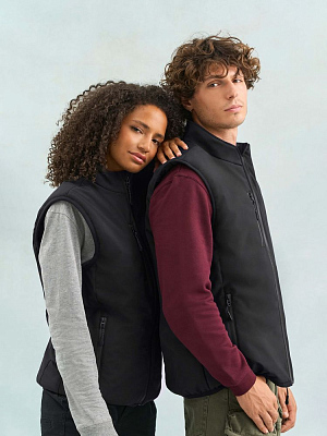 Жилет софтшелл унисекс Falcon BW, темно-серый