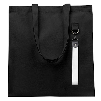 Сумка для покупок LUMISSA 325 г/м² с ремувкой, чёрный/белый