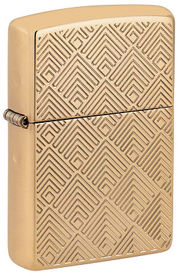 Зажигалка ZIPPO Armor® с покрытием High Polish Brass, латунь/сталь, золотистая, 38x13x57 мм