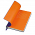 Бизнес-блокнот "Funky" А5,  фиолетовый с оранжевым форзацем, мягкая обложка, в линейку - Фото 2
