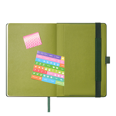 Ежедневник Альфа (Alpha) недатированный, зеленый/оливковый