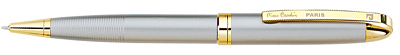 Ручка шариковая Pierre Cardin GAMME. Цвет - бежево-серебристый. Упаковка Е или Е-1.