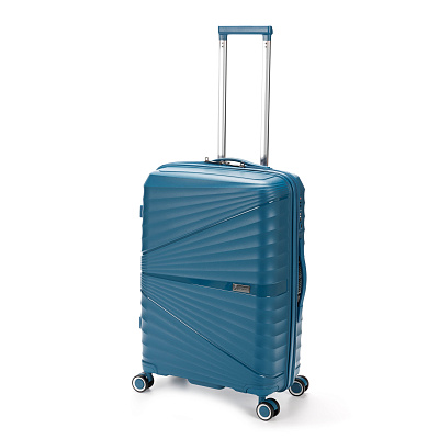Чемодан TORBER Nevo , полипропилен, 45 х 26 х 66 см, 66 л (Синий)
