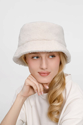 Панама Oblako, утепленная, молочно-белая