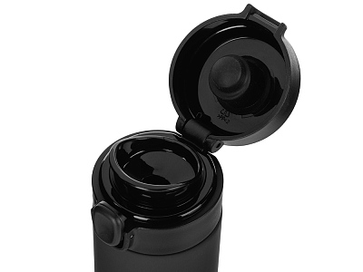 Вакуумная термокружка c кнопкой Guard, soft-touch, 400 мл