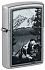 Зажигалка ZIPPO Mountain Lion с покрытием Street Chrome, латунь/сталь, серебристая, 38x13x57 мм - Фото 1