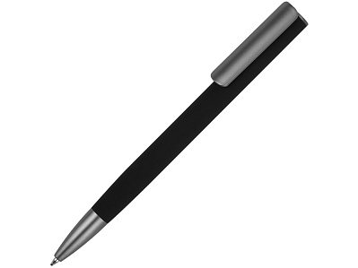 Ручка металлическая шариковая Insomnia soft-touch с зеркальным слоем (Серый/черный)