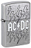 Зажигалка ZIPPO AC/DC с покрытием Street Chrome, латунь/сталь, серебристая, 38x13x57 мм - Фото 1