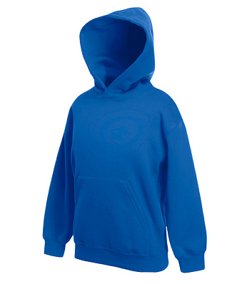 Толстовка детская с капюшоном Fruit of the Loom Kids Hooded Sweat (Ярко-синий)