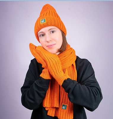 Варежки вязаные НАСВЯЗИ© шерсть/акрил