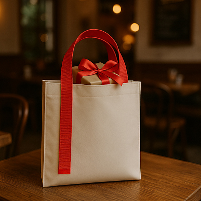 Шоппер Superbag Pack (S) (неокрашенный с красным)