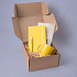 Подарочный набор JOY: блокнот, ручка, кружка, коробка, стружка; жёлтый - Фото 7