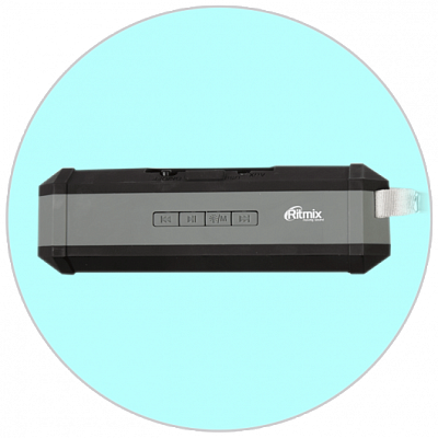 Портативная колонка RITMIX SP-260B, серый